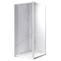 KABINA PRYSZNICOWA KWADRATOWA KZ04B BIAŁA 80x80 CM 6 MM KZ04B-WH-80