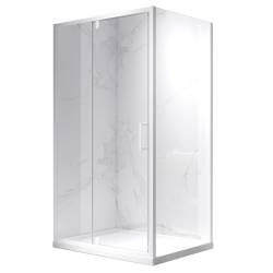 KABINA PRYSZNICOWA PROSTOKĄTNA KZ06D BIAŁA 120x80 CM KZ06D-WH-120X80