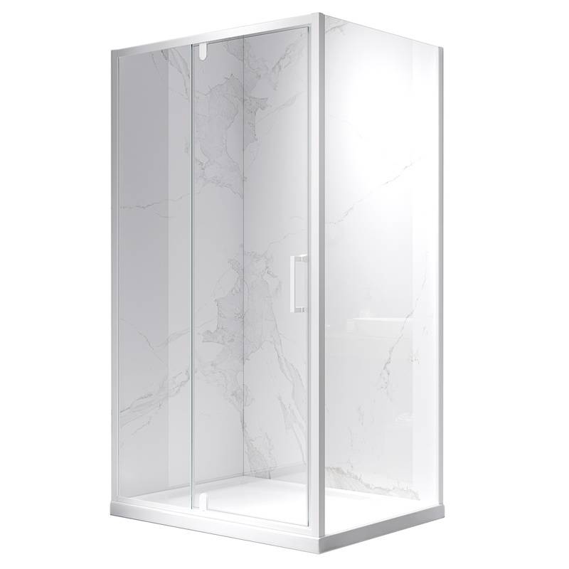 KABINA PRYSZNICOWA PROSTOKĄTNA KZ07B BIAŁA 110x90 CM KZ07B-WH-110X90