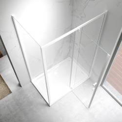 KABINA PRYSZNICOWA PROSTOKĄTNA KZ07C BIAŁA 120x90 CM KZ07C-WH-120X90