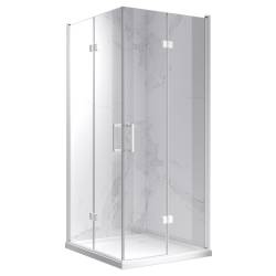 KABINA PRYSZNICOWA KWADRATOWA KZ08C BIAŁA 90x90 CM KZ08C-WH-90