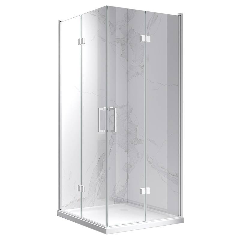 KABINA PRYSZNICOWA KWADRATOWA KZ08C BIAŁA 90x90 CM KZ08C-WH-90