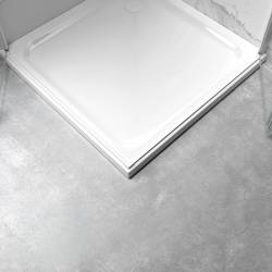 KABINA PRYSZNICOWA PROSTOKĄTNA KZ12B BIAŁA 100x80 CM KZ12B-WH-100X80