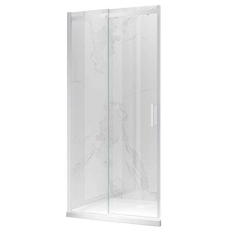 DRZWI PRYSZNICOWE KZ09D BIAŁE 125-130 CM 8 MM KZ09D-WH-130