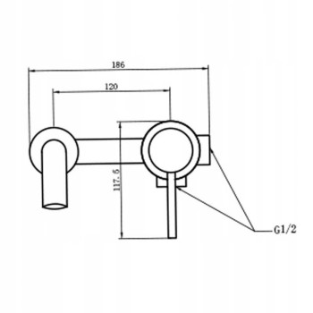 Bateria umywalkowa podtynkowa FSM06K