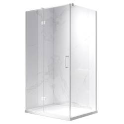 KABINA PRYSZNICOWA PROSTOKĄTNA KZ02B BIAŁA 100x80 CM KZ02B-WH-100X80