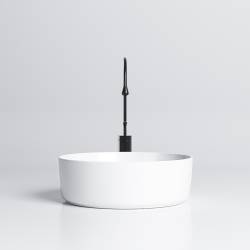 UMYWALKA NABLATOWA CERAMICZNA OKRĄGŁA FINO-WH-415 BIAŁA FINO-WH-415