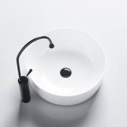 UMYWALKA NABLATOWA CERAMICZNA OKRĄGŁA FINO-WH-415 BIAŁA FINO-WH-415