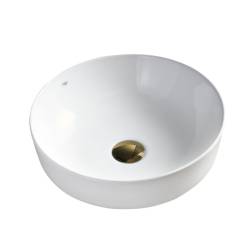 UMYWALKA NABLATOWA CERAMICZNA OKRĄGŁA FINO-WH-415 BIAŁA FINO-WH-415
