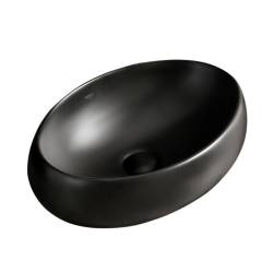 UMYWALKA NABLATOWA CERAMICZNA OWALNA CARI-MTB-600 CZARNY MAT CARI-MTB-600