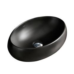 UMYWALKA NABLATOWA CERAMICZNA OWALNA CARI-MTB-600 CZARNY MAT CARI-MTB-600
