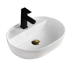 UMYWALKA NABLATOWA CERAMICZNA OWALNA EMI-WH-605 BIAŁY EMI-WH-605