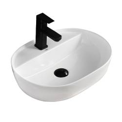 UMYWALKA NABLATOWA CERAMICZNA OWALNA EMI-WH-605 BIAŁY EMI-WH-605