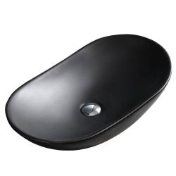 UMYWALKA NABLATOWA CERAMICZNA OWALNA LAVI-MTB-625 CZARNY MAT LAVI-MTB-625