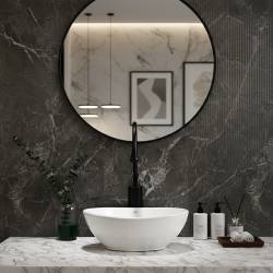 UMYWALKA NABLATOWA CERAMICZNA OWALNA LUMO-WH-405 BIAŁA LUMO-WH-405