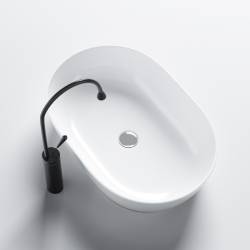 UMYWALKA NABLATOWA CERAMICZNA OWALNA NEO-WH-605 BIAŁY NEO-WH-605