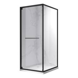 KABINA PRYSZNICOWA KWADRATOWA KZ16C CZARNA 100x100 CM KZ16C-BL-100
