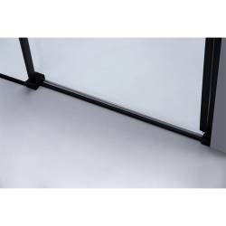 DRZWI PRYSZNICOWE SH03E CZARNE 125-130 CM 8 MM SH03E-BL-130