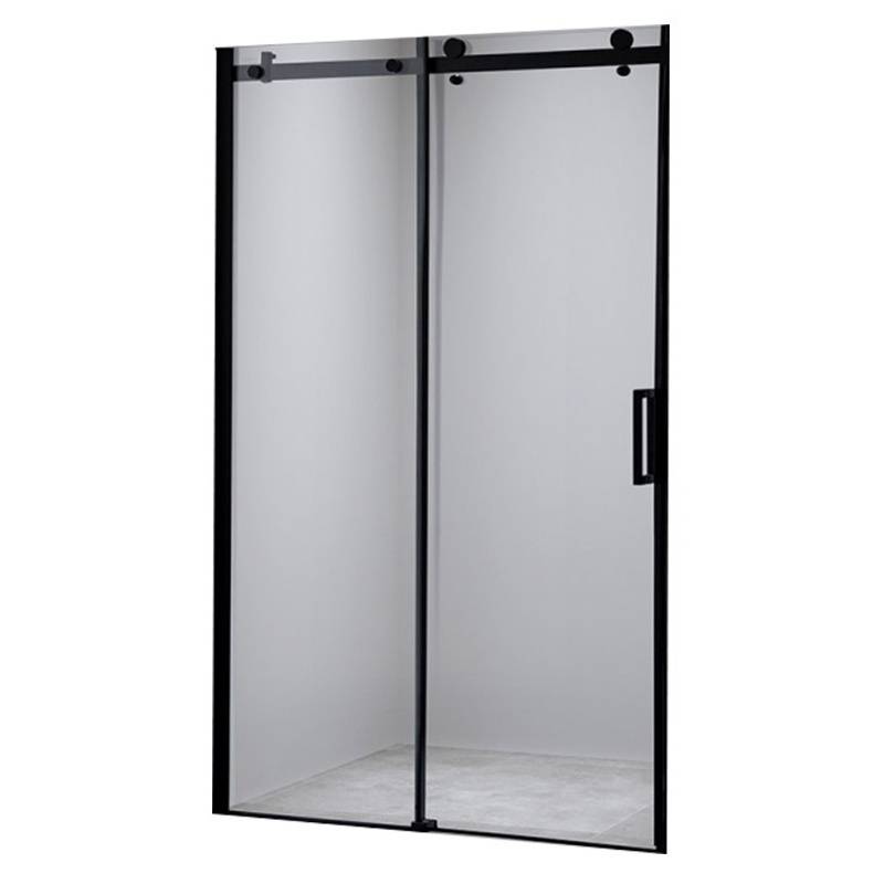 DRZWI PRYSZNICOWE SH03F CZARNE 135-140 CM 8 MM SH03F-BL-140