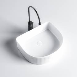 UMYWALKA NABLATOWA CERAMICZNA FINO-WH-400 BIAŁA FINO-WH-400