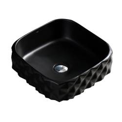 UMYWALKA NABLATOWA CERAMICZNA KWADRATOWA PEARL-MTB-400 CZARNY MAT PEARL-MTB-400