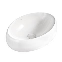 UMYWALKA NABLATOWA CERAMICZNA OWALNA CARI-WH-600 BIAŁA CARI-WH-600
