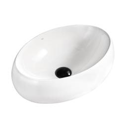 UMYWALKA NABLATOWA CERAMICZNA OWALNA CARI-WH-600 BIAŁA CARI-WH-600