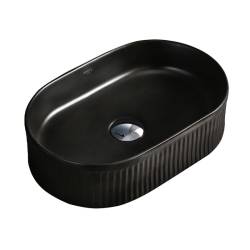 UMYWALKA NABLATOWA CERAMICZNA OWALNA ELIX-MTB-490 CZARNY MAT ELIX-MTB-490
