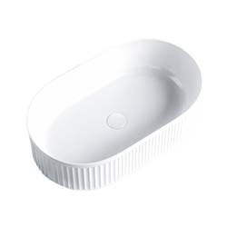 UMYWALKA NABLATOWA CERAMICZNA OWALNA ELIX-WH-490 BIAŁY ELIX-WH-490