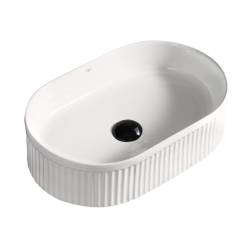 UMYWALKA NABLATOWA CERAMICZNA OWALNA ELIX-WH-490 BIAŁY ELIX-WH-490