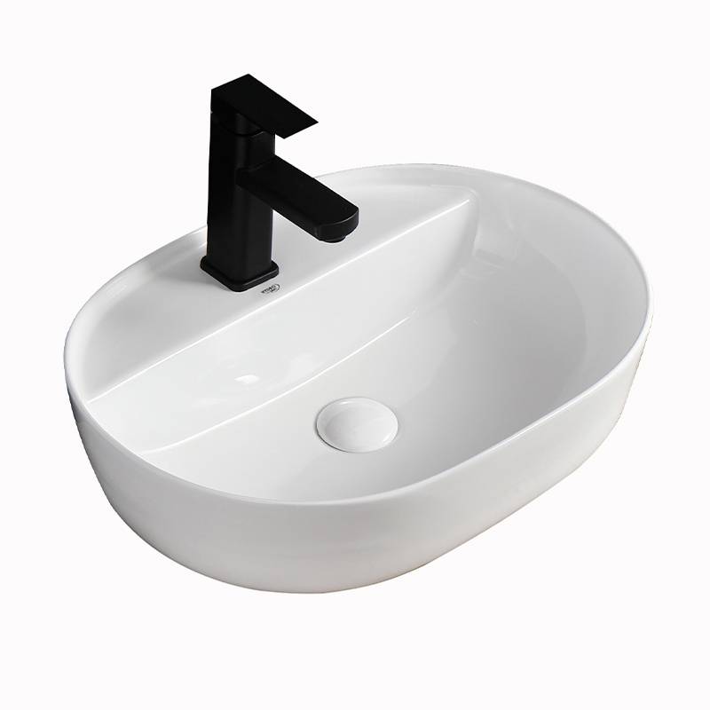 UMYWALKA NABLATOWA CERAMICZNA OWALNA EMI-WH-510 BIAŁY EMI-WH-510