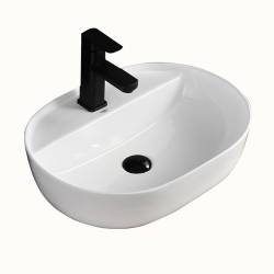 UMYWALKA NABLATOWA CERAMICZNA OWALNA EMI-WH-510 BIAŁY EMI-WH-510
