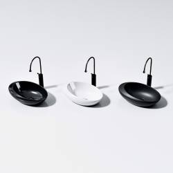 UMYWALKA NABLATOWA CERAMICZNA OWALNA EMMA-MTB-490 CZARNY MAT EMMA-MTB-490