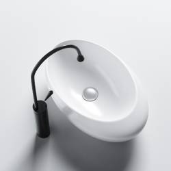UMYWALKA NABLATOWA CERAMICZNA OWALNA EMMA-WH-490 BIAŁY EMMA-WH-490