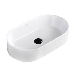 UMYWALKA NABLATOWA CERAMICZNA OWALNA NAVI-WH-460 BIAŁY NAVI-WH-460