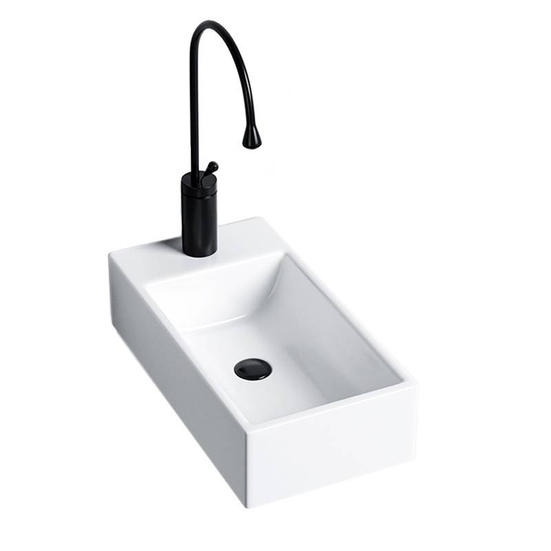 UMYWALKA NABLATOWA CERAMICZNA POSTOKĄTNA LUCY-WH-460 BIAŁA LUCY-WH-460