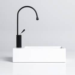 UMYWALKA NABLATOWA CERAMICZNA POSTOKĄTNA LUCY-WH-460 BIAŁA LUCY-WH-460