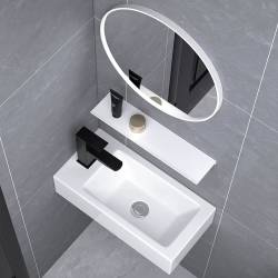 UMYWALKA NABLATOWA CERAMICZNA POSTOKĄTNA LUCY-WH-460 BIAŁA LUCY-WH-460