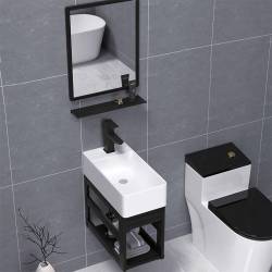 UMYWALKA NABLATOWA CERAMICZNA POSTOKĄTNA LUCY-WH-460 BIAŁA LUCY-WH-460