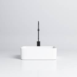 UMYWALKA NABLATOWA CERAMICZNA PROSTOKĄTNA LUXO-WH-410 BIAŁA LUXO-WH-410