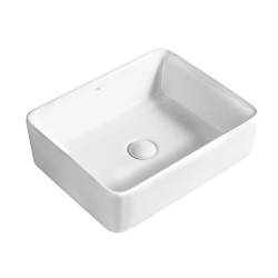 UMYWALKA NABLATOWA CERAMICZNA PROSTOKĄTNA LUXO-WH-480 BIAŁA LUXO-WH-480