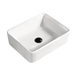 UMYWALKA NABLATOWA CERAMICZNA PROSTOKĄTNA LUXO-WH-480 BIAŁA LUXO-WH-480