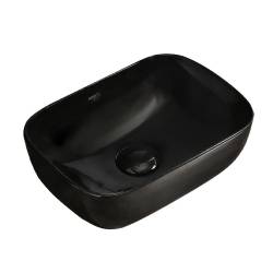 UMYWALKA NABLATOWA CERAMICZNA PROSTOKĄTNA MILO-BL-370 CZARNA MILO-BL-370