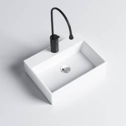 UMYWALKA NABLATOWA CERAMICZNA PROSTOKĄTNA VIVA-WH-400 BIAŁA VIVA-WH-400