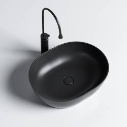 UMYWALKA NABLATOWA CERAMICZNA OWALNA NEO-MTB-480 CZARNY MAT NEO-MTB-480