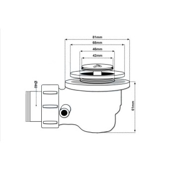 Brodzik kwadratowy 90x90 SXL02B white biały syfon 15cm głęboki wysoki