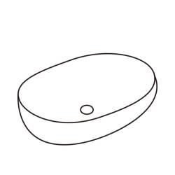 UMYWALKA NABLATOWA CERAMICZNA OWALNA NEO-MTB-480 CZARNY MAT NEO-MTB-480