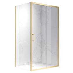 KABINA PRYSZNICOWA PROSTOKĄTNA KZ103A ZŁOTA SZCZOTKOWANA 100x80 CM KZ103A-GL-BR-100X80