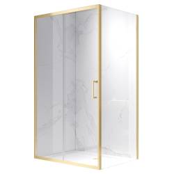 KABINA PRYSZNICOWA PROSTOKĄTNA KZ103C ZŁOTY SZCZOTKOWANY 120x80 CM KZ103C-GL-BR-120X80