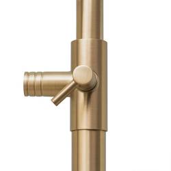 BATERIA PRYSZNICOWA Z TERMOSTATEM I DESZCZOWNICĄ T151-GL-BR ZŁOTA SZCZOTKOWANA T151-GL-BR